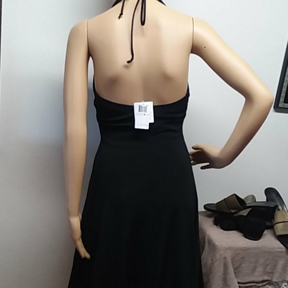 Dress L !🎵🎵🎶🎶🎶Black halter dress - Picture 5 of 8